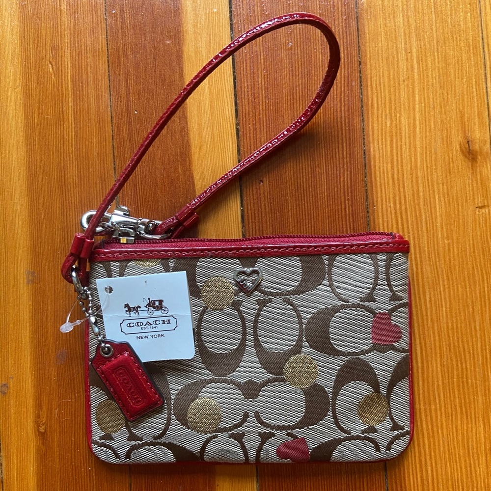 Coach wristlet- secret admirer BRAND NEW